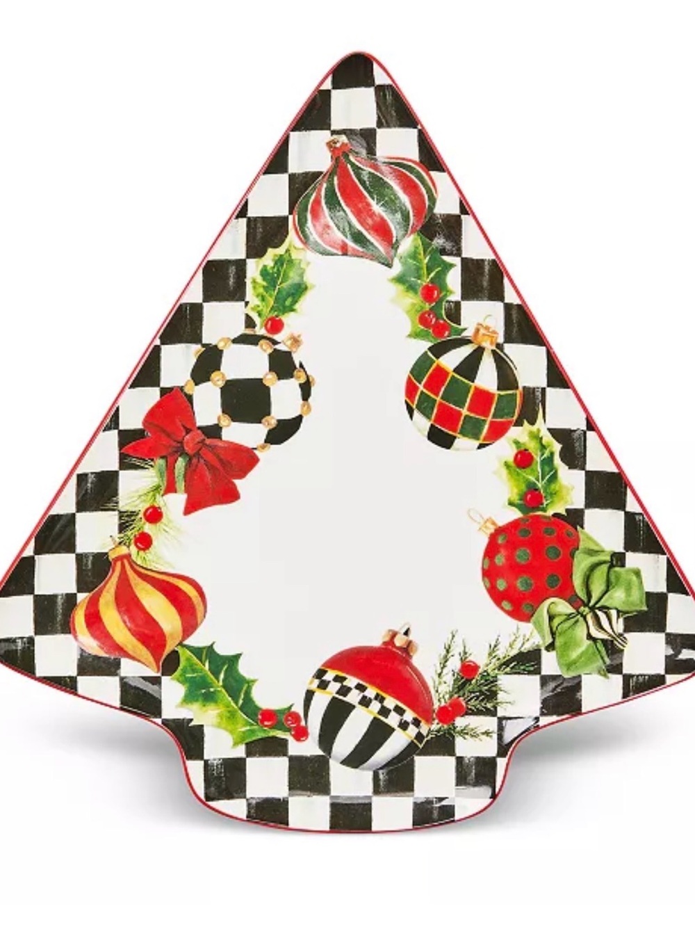 MacKenzie-Childs Deck the Halls Serving Platter